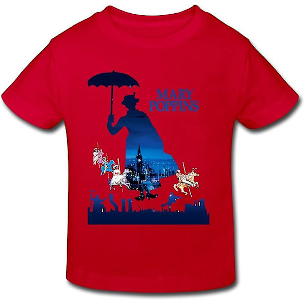 Radyk56rtyh Småbarns 100 % bomull Mary Poppins Cool T-shirt