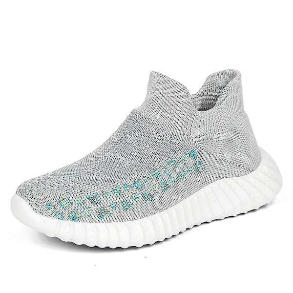 Sneakers för barn som andas löparskor Mode Sportskor Wz631 Gray 34
