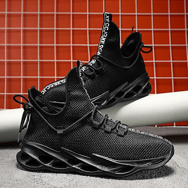 Herrsneakers löptennisskor Lättviktsventilerande Sport Athletic 3Cc113 Black 46