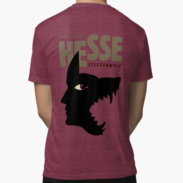 Hermann Hesse Tri-blend T-shirt Maroon XL_Back