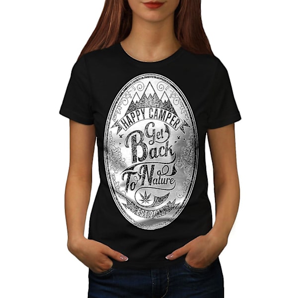 Get Back To Nature Blackt-shirt för kvinnor M