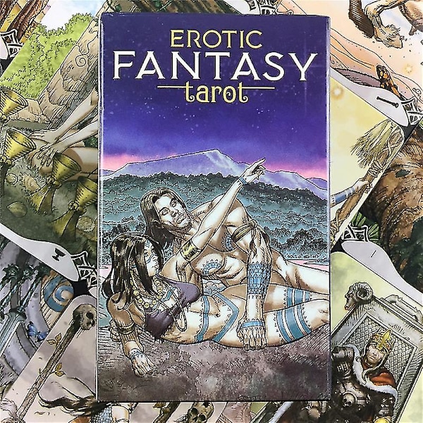 Erotisk Fantasy Tarotkort Engelsk version Tarotkortlekbord Pdf Guidebok Brädspel Oracle Card Divination Fate Game45st Ts104