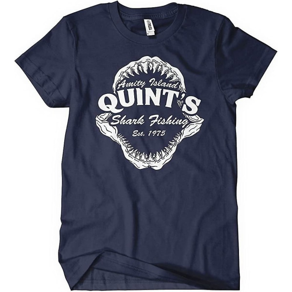 Quint's Shark Fishing Amity Island T-shirt T-shirt Jaws Rolig 70-talsfilm T Orca 3XL