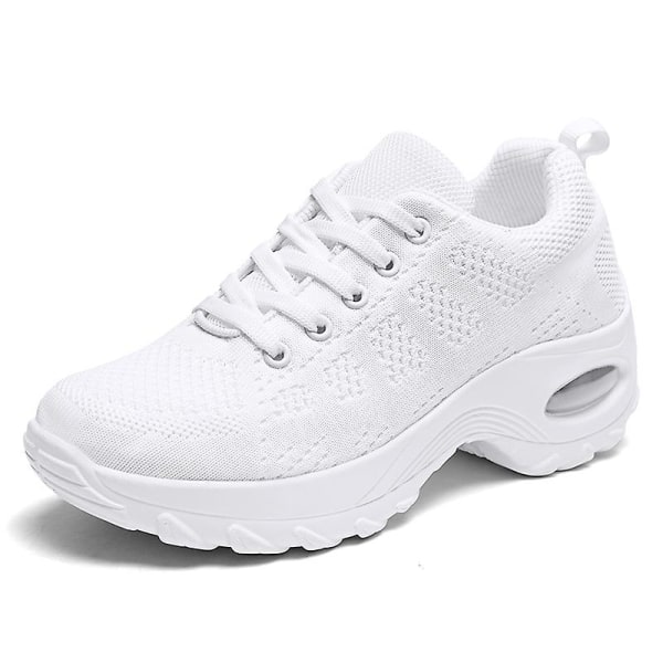 Dam Air Cushion Sports Shoes Super Light Sneakers 1918 white 37