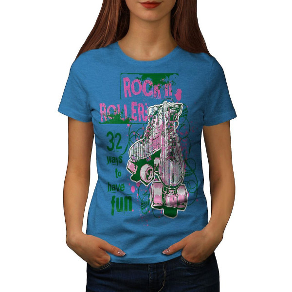 Rock And Rollers Roliga Kvinnor Royal Bluet-shirt S