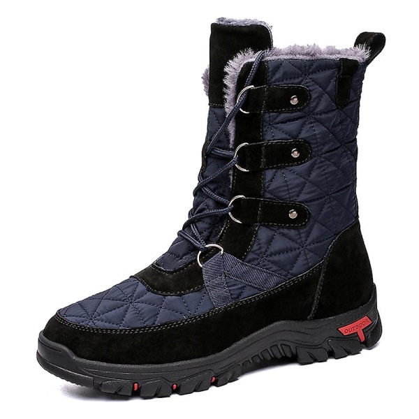 Vintersnöskor för herr Vattentåliga skor Anti-halk Casual Lätt vandringskänga I9259 Blue 41