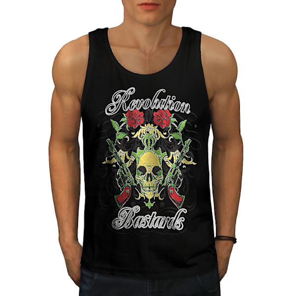 Revolution Bastards Men Blacktank Top | Wellcoda M