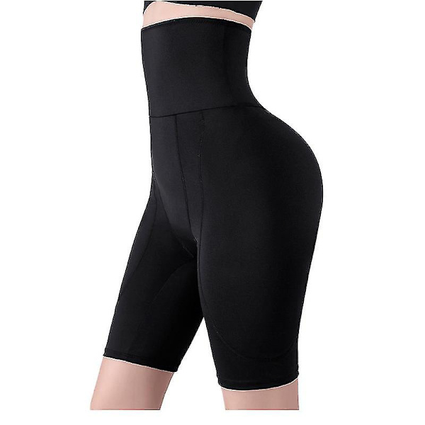 Shapewear Vadderad Butt Lifter Trosor High Waist Trainer För Kvinnor Magkontroll Kroppsformare Höftförstärkare Lår Slim BLACK 2XL