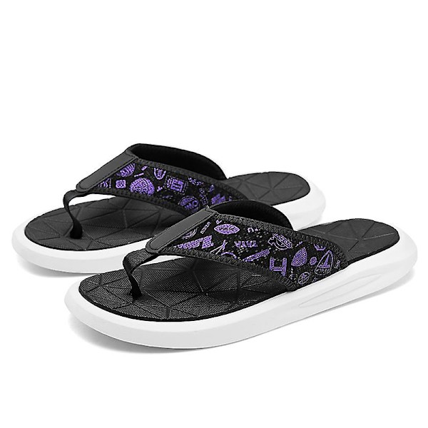 Herrflip-flops stringtrosor Sandaler Komforttofflor för stranden 3C23313 Purple 41