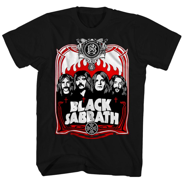 Black Sabbath T-shirt Red Flames Black Sabbath T-shirt L