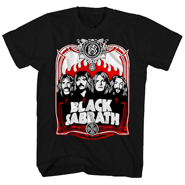 Black Sabbath T-shirt Red Flames Black Sabbath T-shirt M