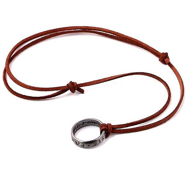 PS4 Game Uncharted 4 A Thief's End Nathan Drake Pendant Cord Läderhalsband Tillbehör Collector'