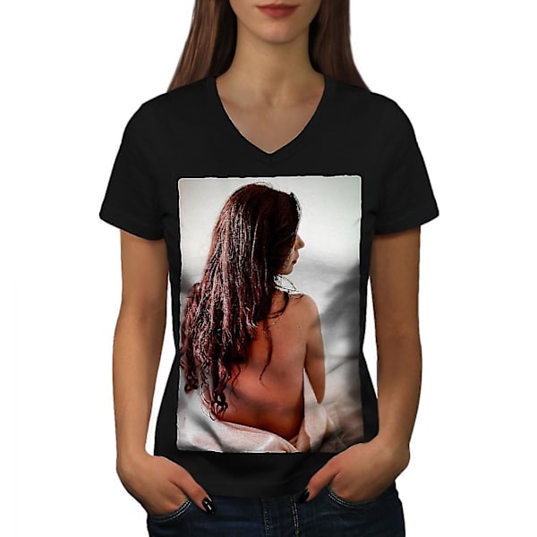 Kvinna Erotisk Sensuell T-shirt för kvinnor XL