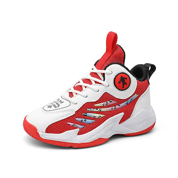 Barn Pojkar Flickor Sneakers Andas löparskor Mode Sportskor 3As800 Red 34