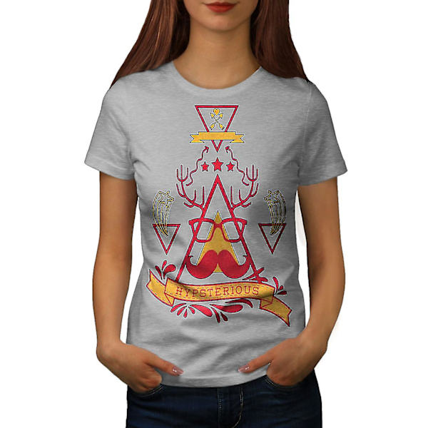 Hippie abstrakt kvinnor T-shirt L