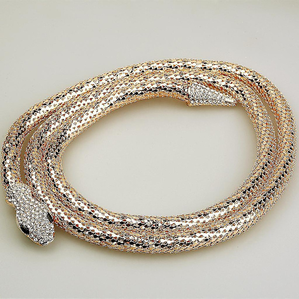 2xpunk Snake Rhinestone Choker Statement Halsband Midjetröjakedja 10 Pcs