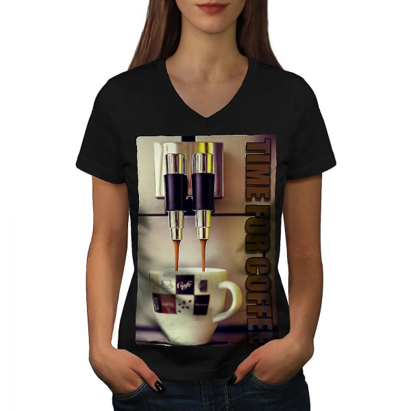 Coffee Time Espresso Food T-shirt för kvinnor 3XL