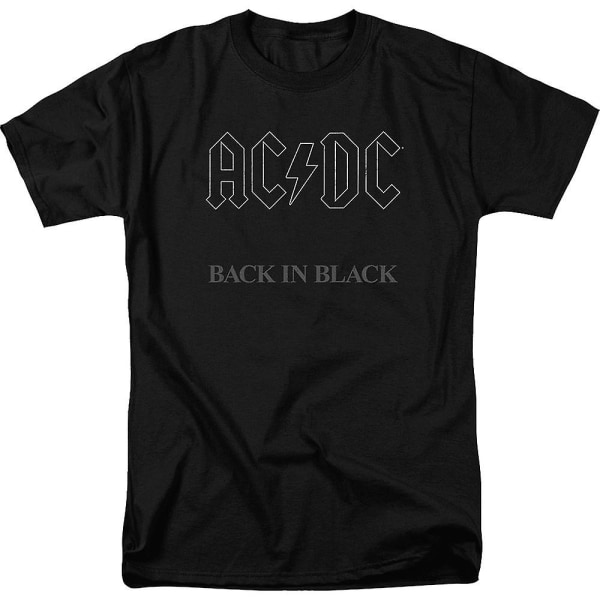 ACDC tillbaka i svart skjorta L