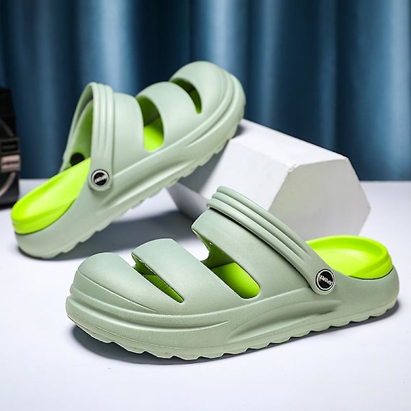 Herr Dam Strandtofflor Mode Sandaler Utomhus Inomhusskor 2766 Green 40-41
