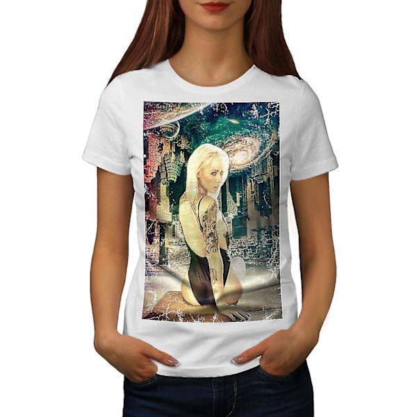 Girl Bikini Förför Sexiga kvinnor Whitet-shirt L