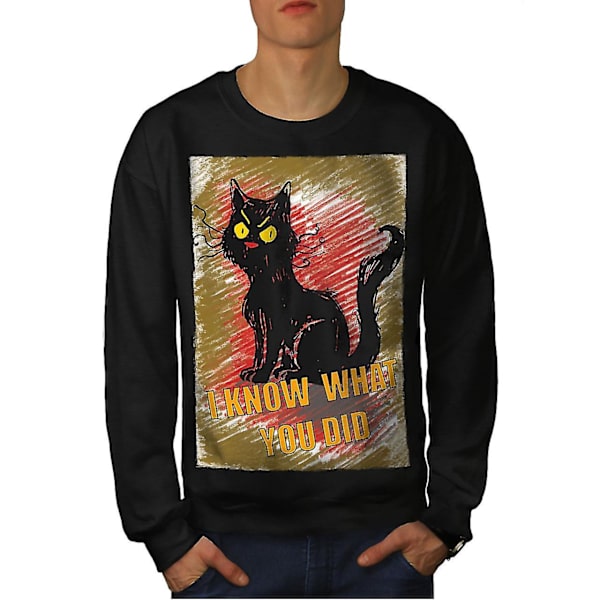 Spy Cat Men Blacksweatshirt M