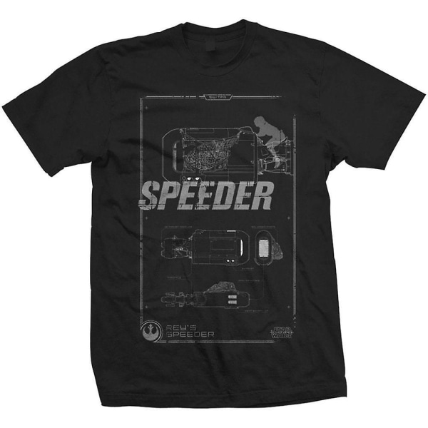 Star Wars Rey Speeder Retro T-shirt S