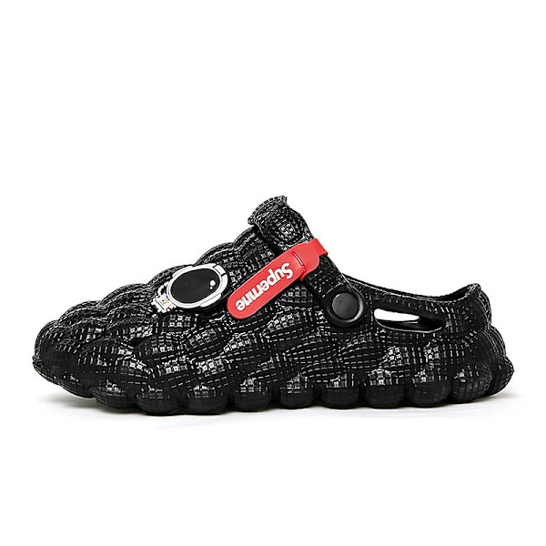 Strandtofflor för män Modesandaler Utomhus Halkfria inomhusskor 3B0032 Black 39-40