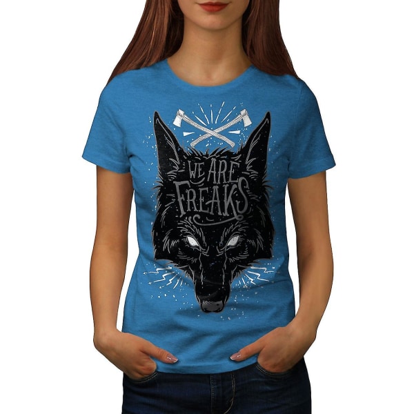 Wolf Freak Dam Royal Bluet-shirt 3XL