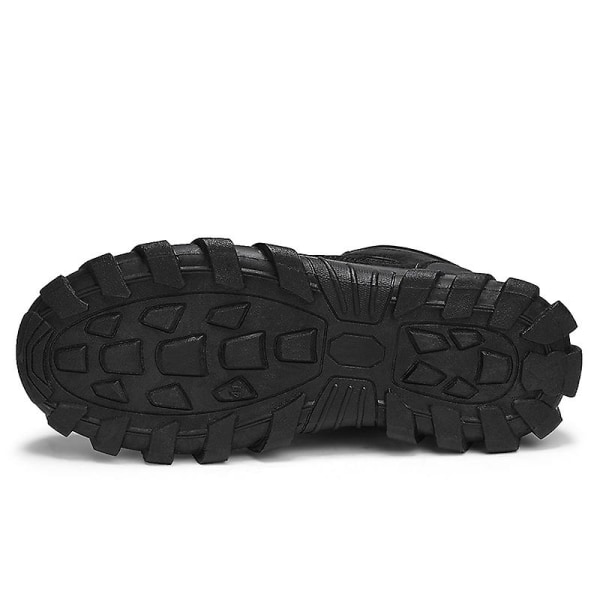 Snöstövlar för män varma ankelstövlar Halkskydd vinter utomhus casual 2Lm04 Black 41