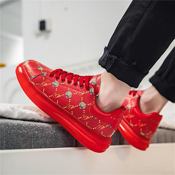 Herrsneakers Andas löparskor Mode Sportskor 3Bfb2535 Red 41