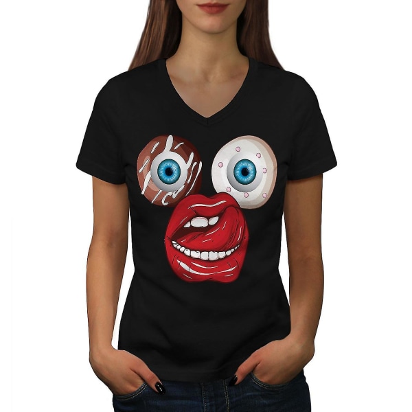 Donut Eye Junk Weird Women T-shirt XXL
