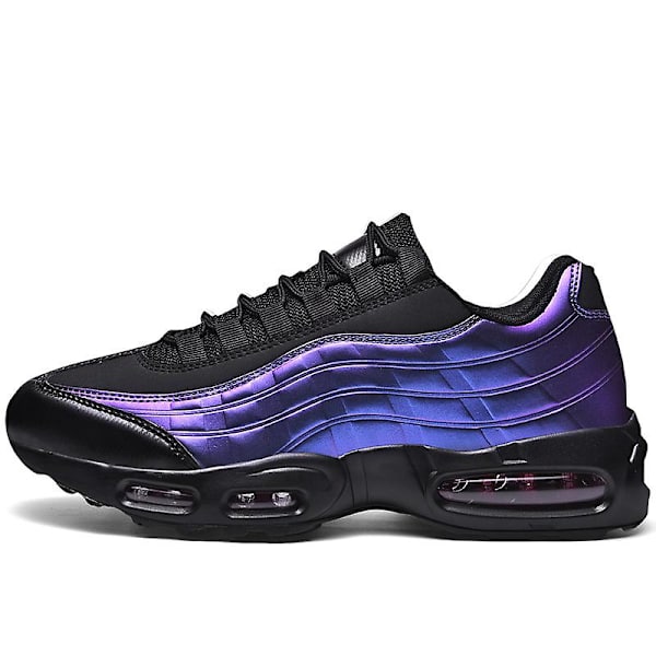 Air Cushion Sports löparskor för män 0L0580-1 BlackPurple 45