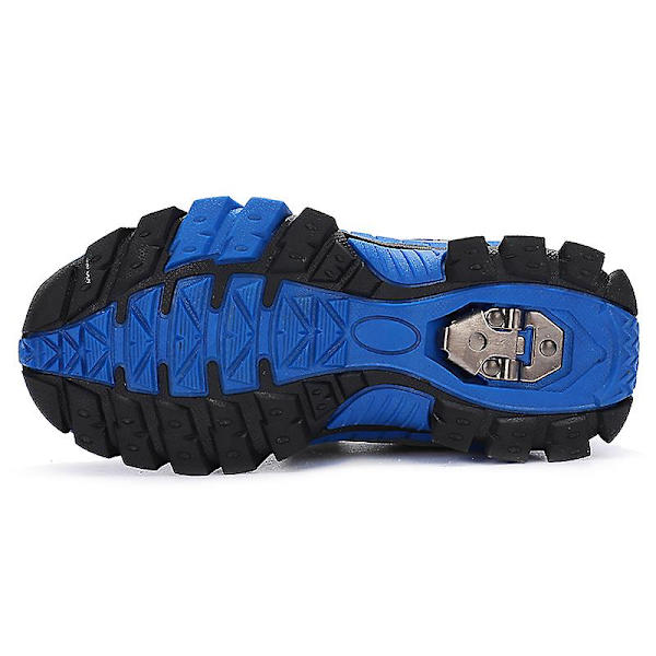 Pojkar Snow Boots Vinter Vattentät Antisladd Stövlar Vandring Outdoor Skor För Barn 2J923 Blue 34