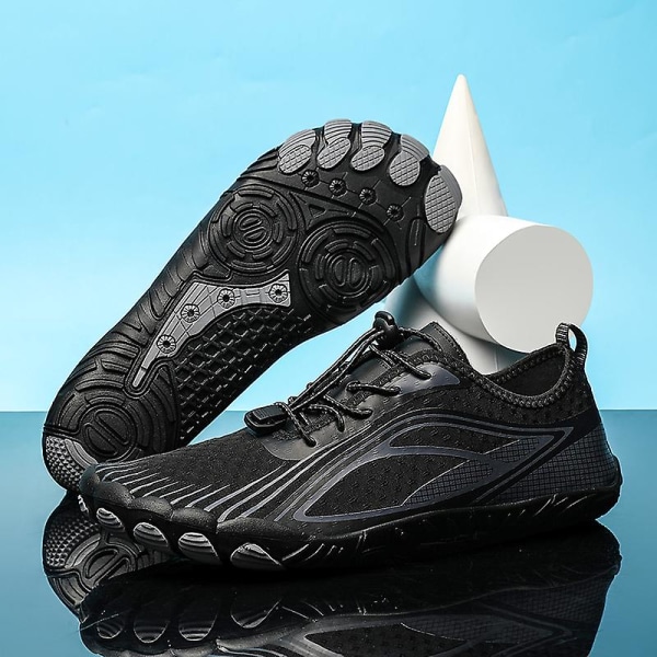 Vattenskor för män Quick-Dry Aqua Yoga Skor Barefoot Beach Sport Skor Yj6265 Black 36