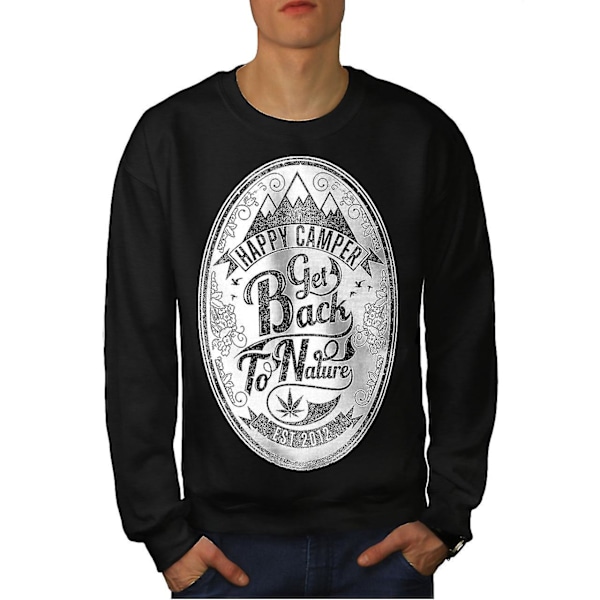 Get Back To Nature Men Blacksweatshirt S