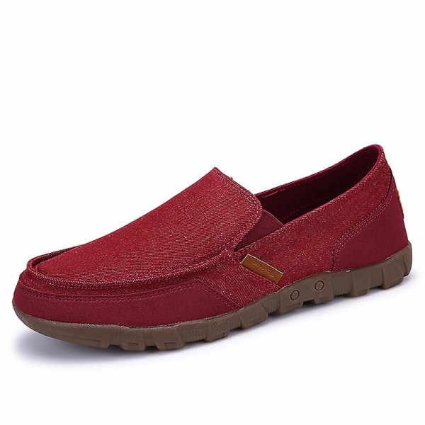 Casual för män Mode Andas Canvas Skor Fr1029 Red 45