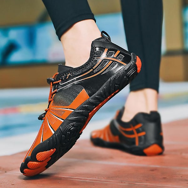 Vattenskor för män Quick-Dry Aqua Yoga Skor Barefoot Beach Sport Skor Yj6261 Black 40