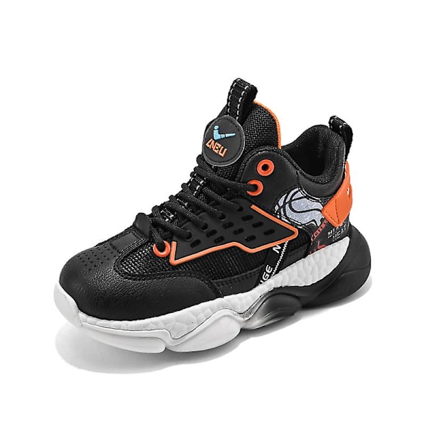 Barn Sneakers Andas Pojkar Flickor Skateboard Skor Löparskor Jl-01 Black 33