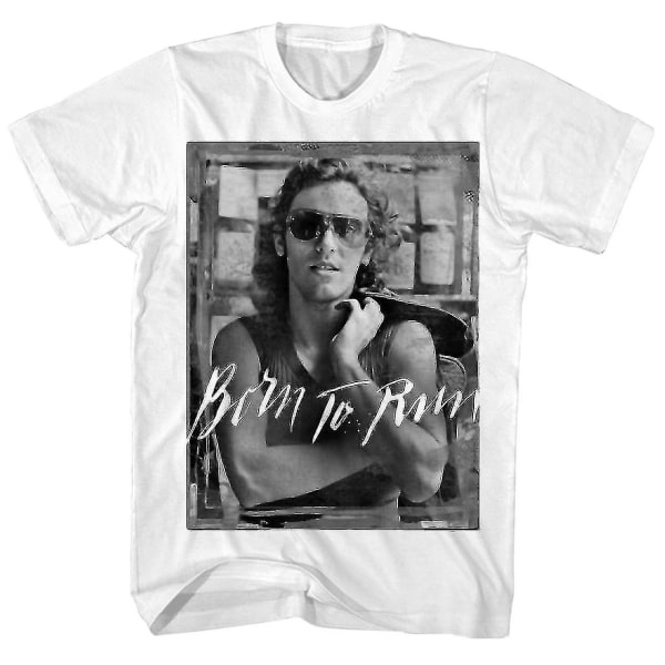Tmall Bruce Springsteen T-shirt Född att köra porträtt Bruce Springsteen T-shirt S