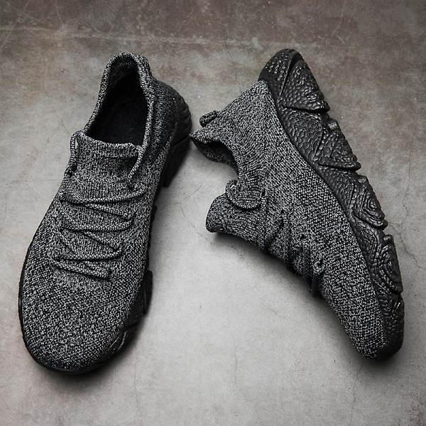 Herr Fly Weaving Sneakers Andas löparskor Mode Sportskor 3Am88 Gray 44
