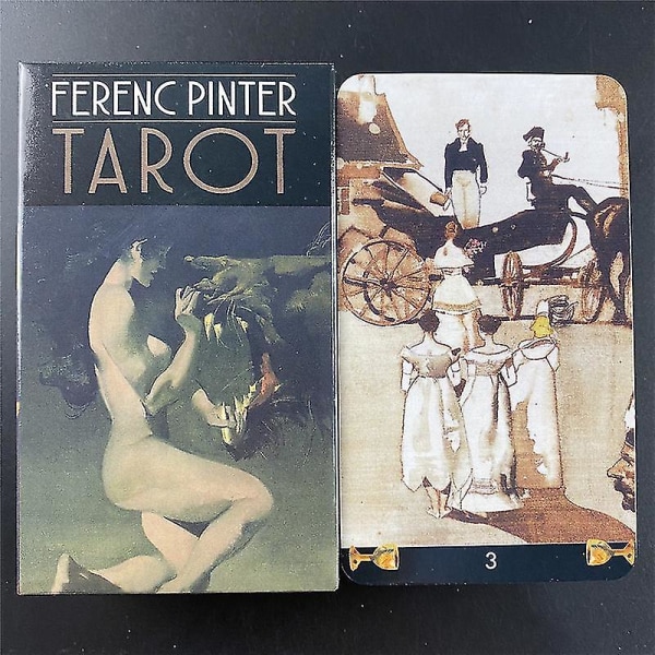 Ferenc Pinter Tarotkort Nytt Tarotkortstarotkortlek Kortspel Festbord Brädspelskortdäck Spådomssägande Oracle-kort36st Ts163