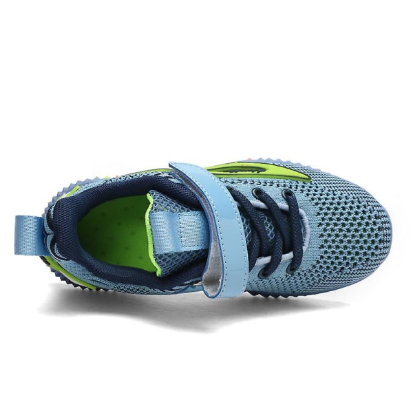 Sneakers för barn för pojkar, flickor, löpning tennisskor Lättvikts andas Sport Athletic 3B793 Blue 34