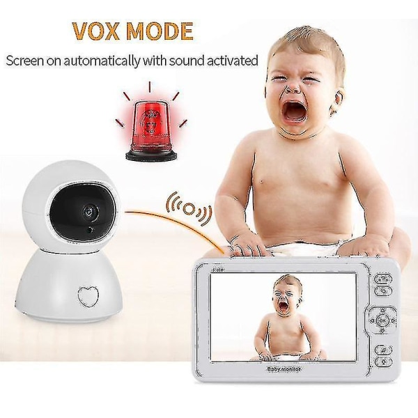 5 tums video baby Night Vision 1 skärm 2/3 övervakningskamera 1080p säkerhetskamera