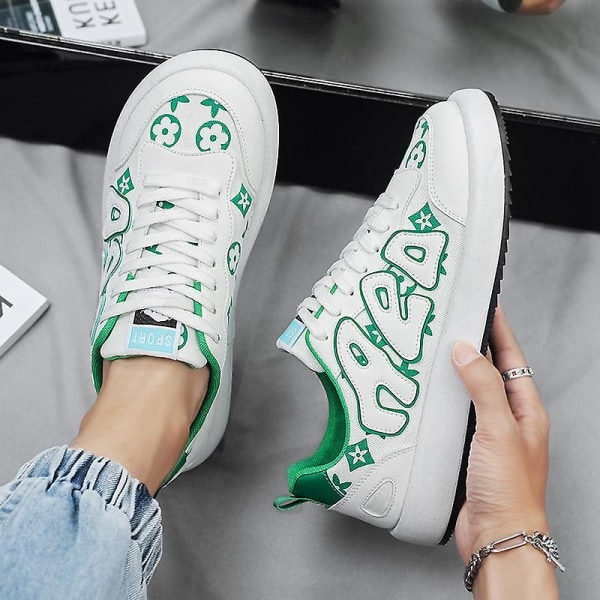 Herrskor Mode Sportskor Halkfria Casual Skor l10 Green 43