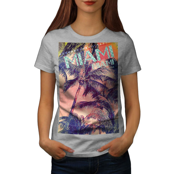 Miami Palm Beach T-shirt för kvinnor XL