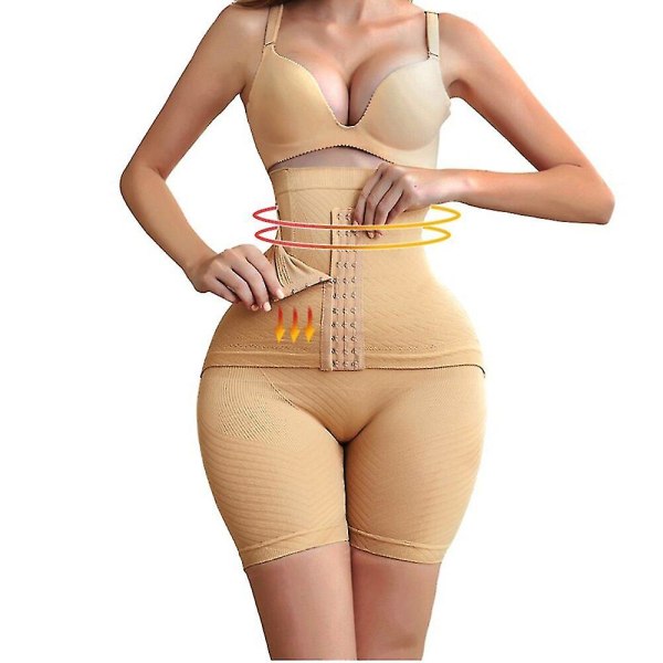 Dam Sömlös High Waist Trainer Butt Lifter Magbyxor Dam Shapewear Magkontroll Trosor Slimmande Underkläder Body Shaper,beige Asian size 4XL