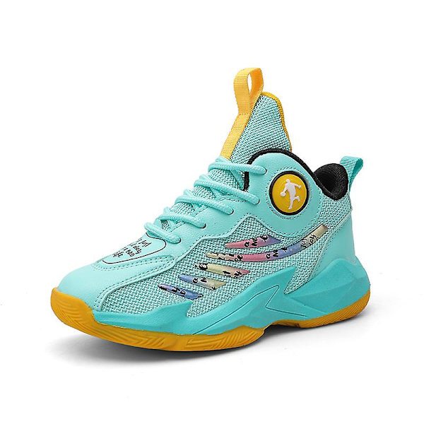 Barn Pojkar Flickor Sneakers Andas löparskor Mode Sportskor 3As800 Cyan 33