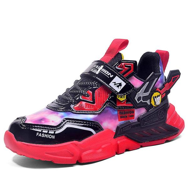 Sneakers för barn som andas löparskor Mode Sportskor 606 Red 32