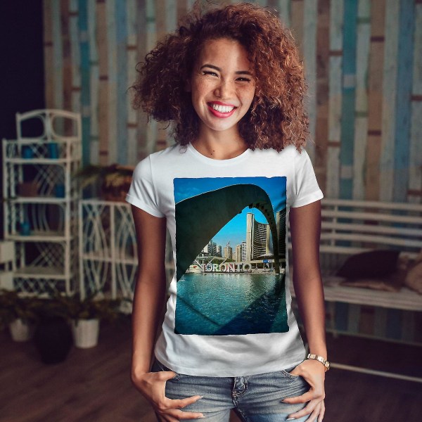 Toronto City Ca Fashion Women Whitet-shirt S
