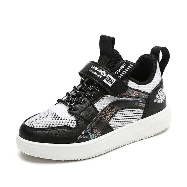 Barnskor Andas Sneakers Pojkar Flickor Sportskor Lätta löparskor Yja901 BlackWhite 25